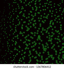 Dark Green vector backdrop with circles. Abstract colorful disks on simple gradient background. Design for your commercials.