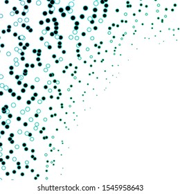 Dark Green vector backdrop with circles. Glitter abstract illustration with colorful drops. Pattern for business ads.