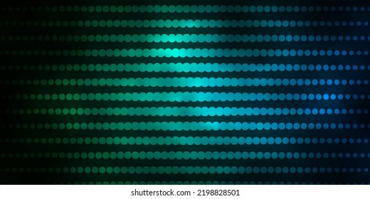 Dark Green vector backdrop with circles. Glitter abstract illustration with colorful drops. Pattern for business ads.
