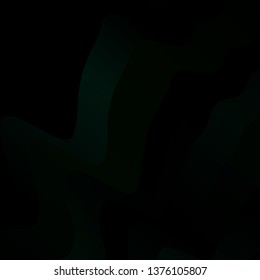 Dark Green vector backdrop with circular arc. Colorful illustration with curved lines. Pattern for busines booklets, leaflets