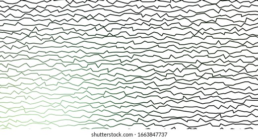 Dark Green vector backdrop with curves. Colorful geometric sample with gradient curves.  Design for your business promotion.