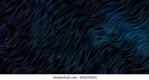 Dark Green vector backdrop with curves. Brand new colorful illustration with bent lines. Pattern for websites, landing pages.