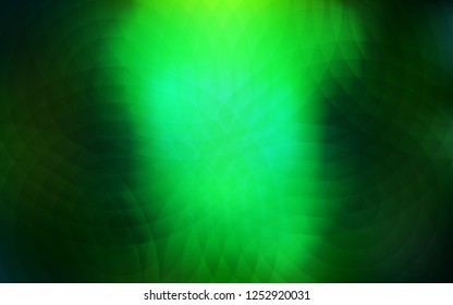 Dark Green vector backdrop with dots. Illustration with set of shining colorful abstract circles. Pattern can be used for futuristic ad, booklets.