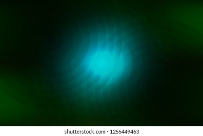 Dark Green vector backdrop with dots. Abstract illustration with colored bubbles in nature style. Pattern can be used for futuristic ad, booklets.