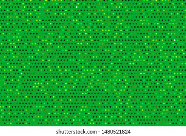 Dark Green vector backdrop with dots. Blurred decorative design in abstract style with bubbles. Design for your business advert.