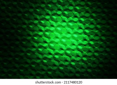 Dark Green vector backdrop with dots. Illustration with set of shining colorful abstract circles. New template for your brand book.