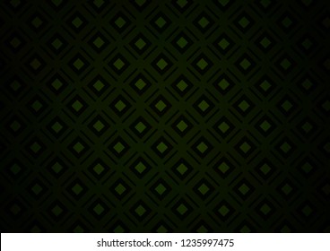 Dark Green vector backdrop with lines, cubes. Colorful lines, squares on abstract background with gradient. Pattern for ads, posters, banners.