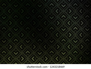 Dark Green vector backdrop with lines, cubes. Shining colorful illustration with lines, rectangles. Backdrop for TV commercials.