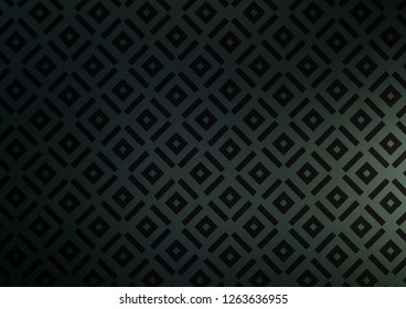 Dark Green vector backdrop with lines, cubes. Colorful decorative design in simple style with lines, rhombuses. Pattern for business booklets, leaflets.