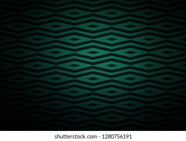 Dark Green vector backdrop with lines, triangles. Modern abstract illustration with colorful triangles. Best design for your ad, poster, banner.