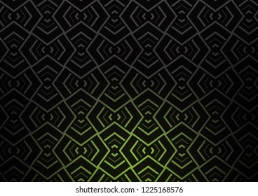 Dark Green vector backdrop with long lines. Modern geometrical abstract illustration with staves. Pattern for business booklets, leaflets.