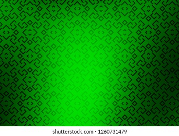Dark Green vector backdrop with long lines. Lines on blurred abstract background with gradient. Smart design for your business advert.