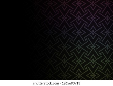 Dark Green vector backdrop with long lines. Shining colored illustration with narrow lines. Smart design for your business advert.