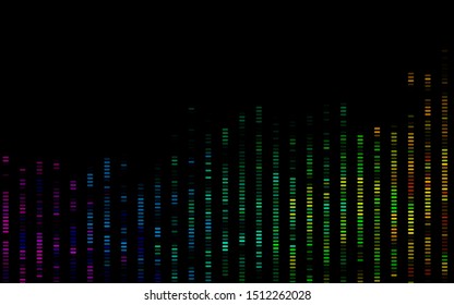 Dark Green vector backdrop with long lines. Blurred decorative design in simple style with lines. Pattern for ads, posters, banners.