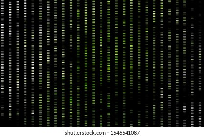 Dark Green vector backdrop with long lines. Blurred decorative design in simple style with lines. Pattern for ads, posters, banners.