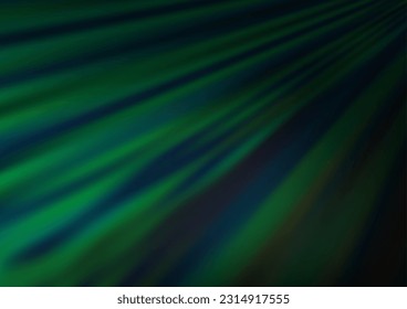 Dark Green vector backdrop with long lines. Blurred decorative design in simple style with lines. Pattern for business booklets, leaflets.