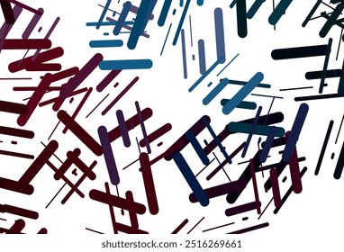 Dark green vector backdrop with long lines. Decorative shining illustration with lines on abstract template. Backdrop for TV commercials.