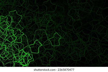 Dark Green vector backdrop with memphis shapes. Decorative design in abstract style with random forms. Elegant design for wallpapers.