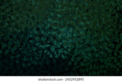 Dark Green vector backdrop with memphis shapes. Colorful chaotic forms with gradient in modern style. Background for a cell phone.