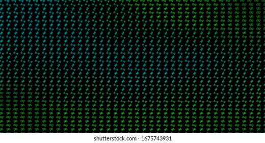 Dark Green vector backdrop with mystery symbols. Colorful mystic symbols with a gradient in ancient style. Design for magic, spiritual events.