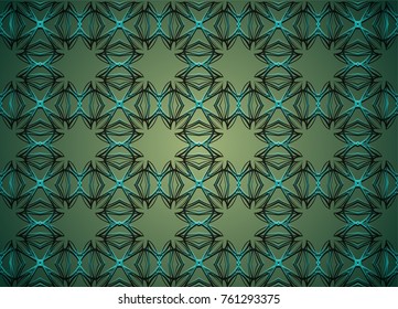 Dark and green vector background.