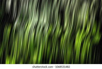 Dark Green vector background with abstract lines. Colorful illustration in abstract marble style with gradient. A new texture for your  ad, booklets, leaflets.