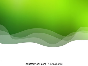 Dark Green vector background with abstract lines. Colorful abstract illustration with gradient lines. A completely new template for your business design.