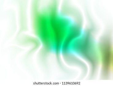 Dark Green vector background with abstract lines. Colorful illustration in abstract marble style with gradient. The template for cell phone backgrounds.