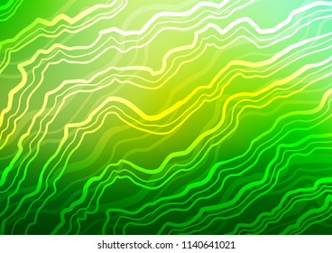 Dark Green vector background with abstract lines. Brand new colored illustration in marble style with gradient. Marble style for your business design.