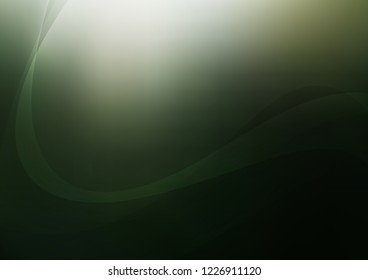 Dark Green vector background with abstract lines. Creative geometric illustration in marble style with gradient. Marble style for your business design.