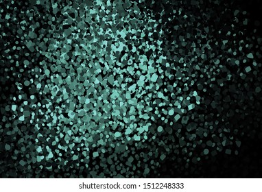 Dark Green vector background with abstract shapes. Modern abstract illustration with colorful random forms. Background for a cell phone.