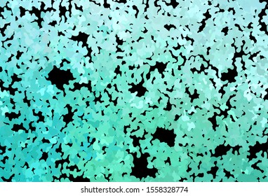 Dark Green vector background with abstract shapes. Illustration with colorful gradient shapes in abstract style. Modern design for your business card.