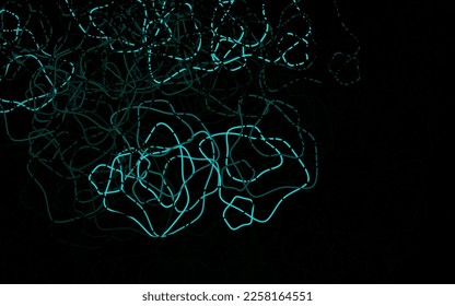 Dark Green vector background with abstract shapes. Colorful chaotic forms with gradient in modern style. Best smart design for your business.