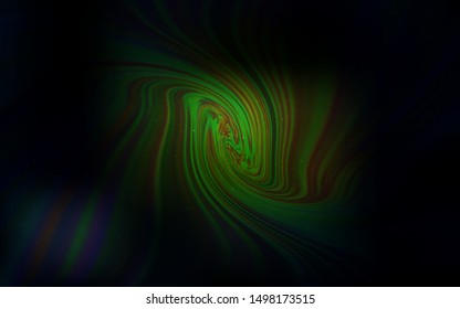 Dark Green vector background with astronomical stars. Shining illustration with sky stars on abstract template. Pattern for astrology websites.