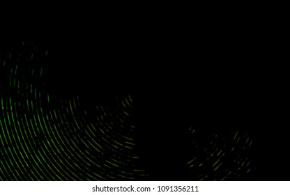 Dark Green vector background with bent ribbons. Modern gradient abstract illustration with bandy lines. Pattern for your business design.