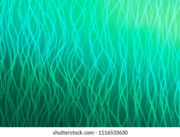 Dark Green vector background with bent ribbons. Creative geometric illustration in marble style with gradient. A completely new marble design for your business.