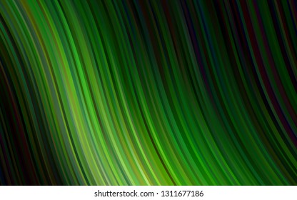Dark Green vector background with bent lines. Colorful illustration in abstract marble style with gradient. A completely new marble design for your business.