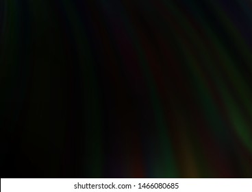 Dark Green vector background with bent ribbons. Creative illustration in halftone marble style with gradient. Marble design for your web site.