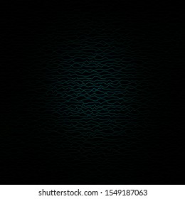 Dark Green vector background with bows. Colorful geometric sample with gradient curves.  Pattern for ads, commercials.