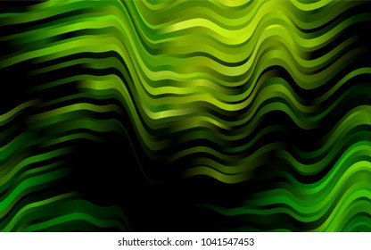 Dark Green vector background with bubble shapes. Shining crooked illustration in marble style. A new texture for your  ad, booklets, leaflets.
