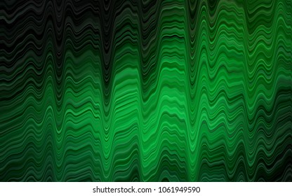 Dark Green vector background with bubble shapes. Creative geometric illustration in marble style with gradient. New composition for your brand book.