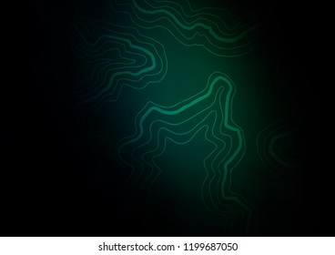 Dark Green vector background with bubble shapes. Colorful abstract illustration with gradient lines. Marble design for your web site.