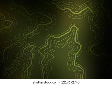 Dark Green vector background with bubble shapes. Blurred geometric sample with gradient bubbles.  The elegant pattern for brand book.