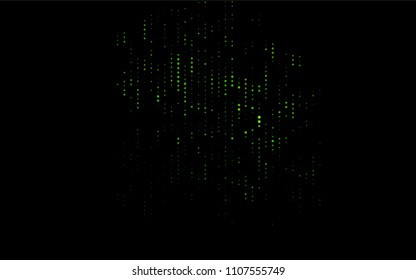 Dark Green vector  background with bubbles. Illustration with set of shining colorful abstract circles. Beautiful design for your business natural advert.