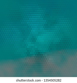 Dark Green vector background with circles. Glitter abstract illustration with colorful drops. Design for posters, banners.