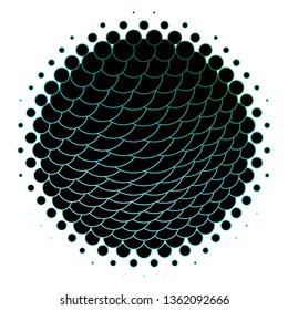 Dark Green vector background with circles. Illustration with set of shining colorful abstract spheres. Pattern for wallpapers, curtains.