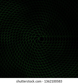 Dark Green vector background with circles. Colorful illustration with gradient dots in nature style. New template for your brand book.