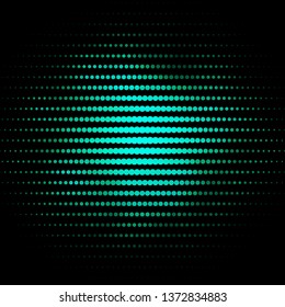 Dark Green vector background with circles. Illustration with set of shining colorful abstract spheres. Pattern for wallpapers, curtains.