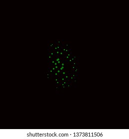 Dark Green vector background with circles. Abstract colorful disks on simple gradient background. Pattern for business ads.