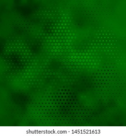 Dark Green vector background with circles. Abstract colorful disks on simple gradient background. Pattern for wallpapers, curtains.